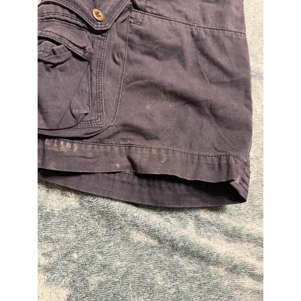 Polo Ralph Lauren Mens Cargo Shorts Size 32 Navy Blue Cotton Twill Utility Hikin